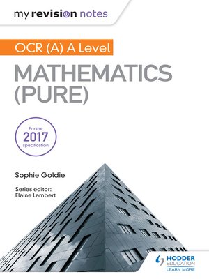 cover image of OCR (A) A Level Mathematics (Pure)